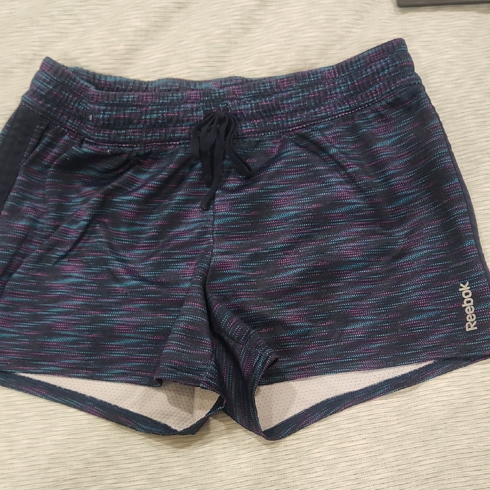 Reebok Women's Black and Purple Shorts